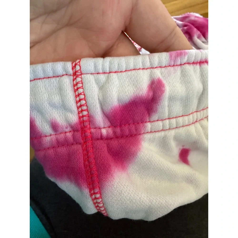 Nike women's sportswear fleece tie dye pink joggers‎